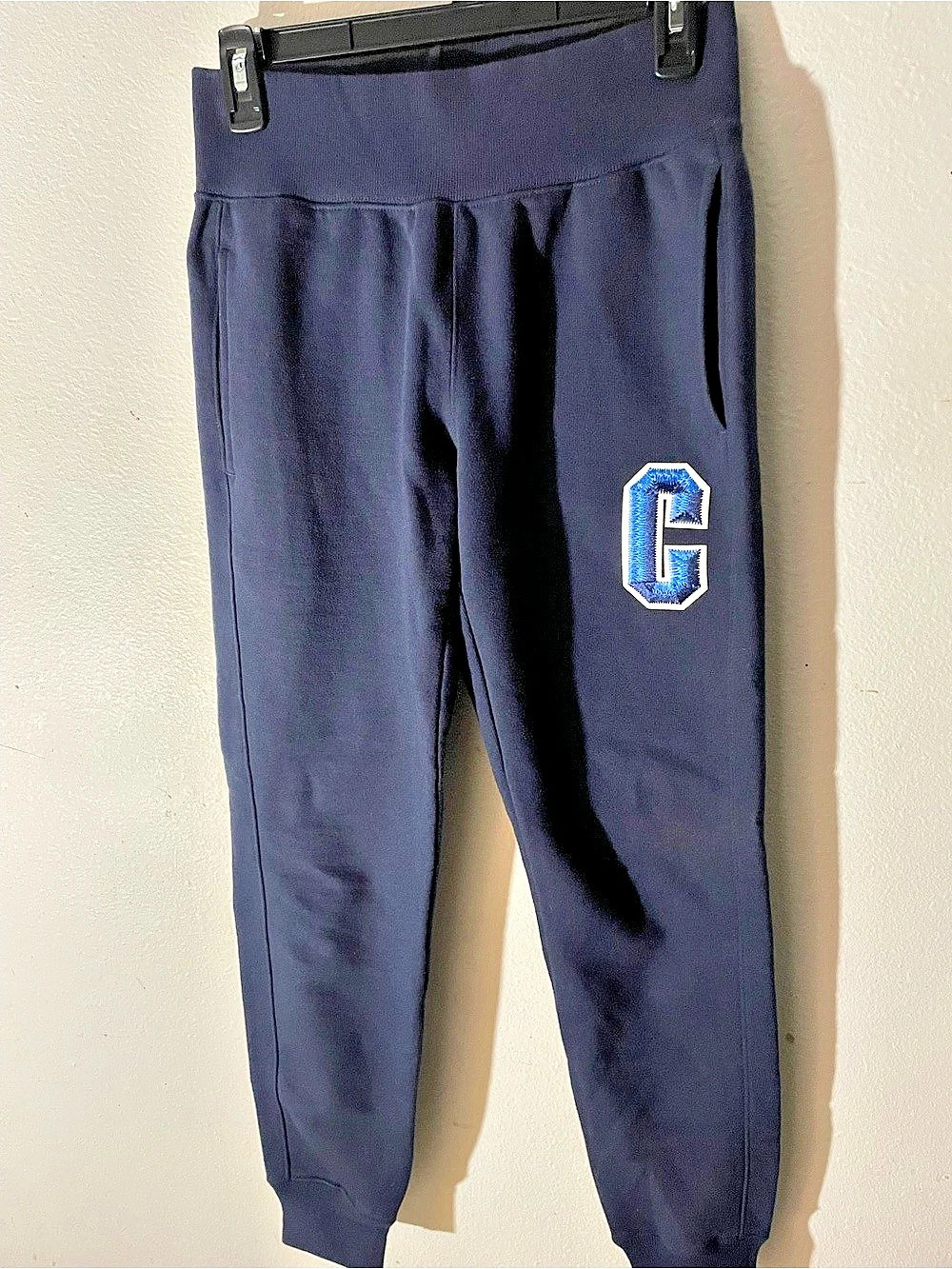 Champion Reverse Weave Logo Jogger Pants Blue XS